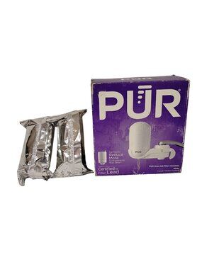 Pur Faucet Water Filtration System With 2 Replacement Filters - NSF Certif
